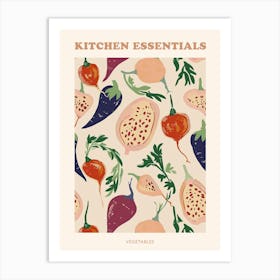 Mixed Vegetable Selection Pattern Poster 3 Art Print