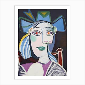 Pablo Picasso Portrait Of A Woman 4 Art Print