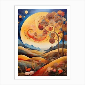 Full Moon In The Sky 2 Art Print