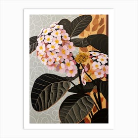 Flower Illustration Lantana 3 Art Print