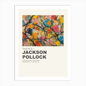 Museum Poster Inspired By Jackson Pollock 1 Art Print