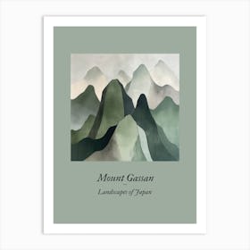 Landscapes Of Japan Mount Gassan 2 Art Print