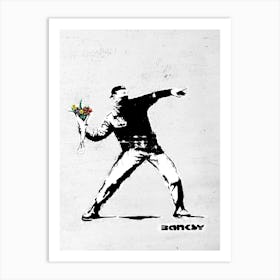 THE FLOWER THROWER Art Print