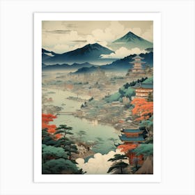 Nikko In Tochigi, Ukiyo E Drawing 2 Art Print