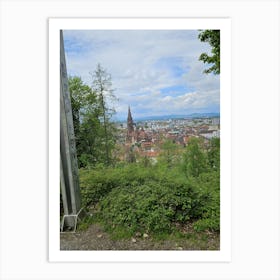 View Of Freiburg From A Hill Art Print