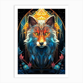 Fox Art Art Print