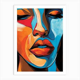 African Woman Painting Art Print