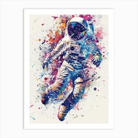 Astronaut Painting 1 Art Print