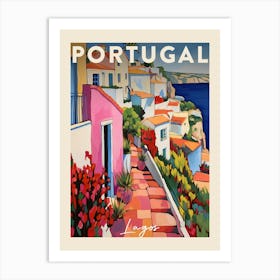 Lagos Portugal 2 Fauvist Painting  Travel Poster Art Print