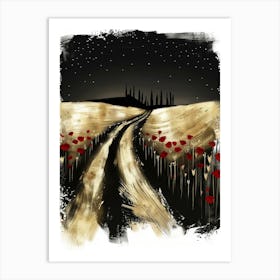 Road To Tuscany 1 Art Print