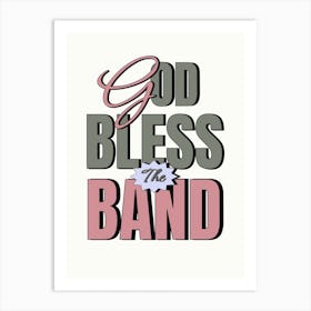 God Bless The Band, The Courteeners Lyric Poster, Pink & Green Not Nineteen Forever Quote Art Print