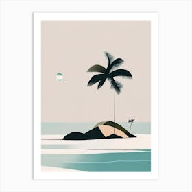 Marajo Island Brazil Simplistic Tropical Destination Art Print