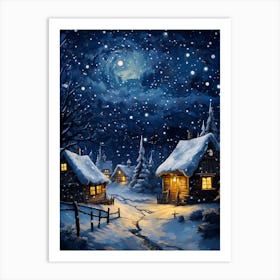 Christmas Village Art Print