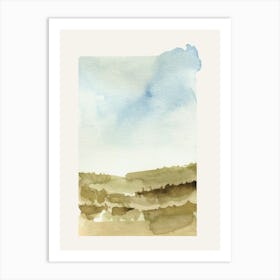 watercolor landscape Art Print