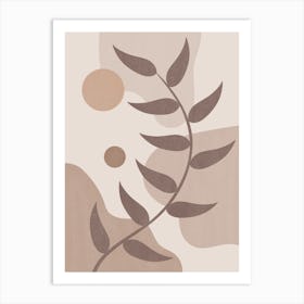 Calming Abstract Painting in Neutral Tones 3 Art Print