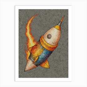 Rocket Rocket Art Print