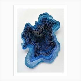 Blue Bowl Art Print