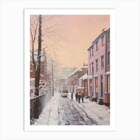 Dreamy Winter Painting Nottingham United Kingdom 4 Art Print