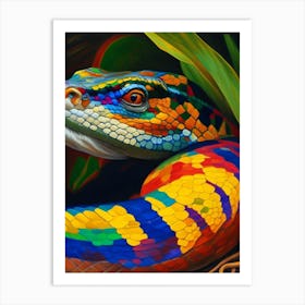 Brazilian Rainbow Boa 1 Painting Art Print