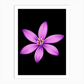 Amethyst Bloom (Amethyst is a type of purple gemstone) Art Print