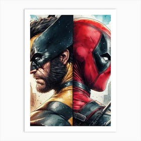 Deadpool And Wolverine Art Print