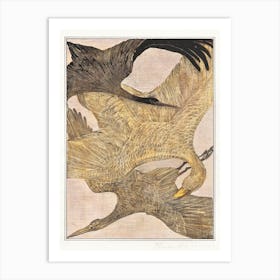 Three Flying Birds, Theo Van Hoytema Art Print