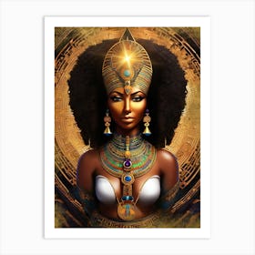 Black Beautiful Woman Art Print