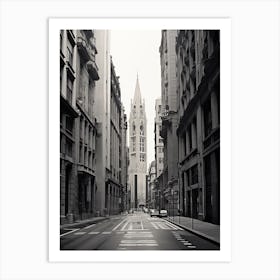 Bilbao, Spain, Black And White Photography 1 Art Print