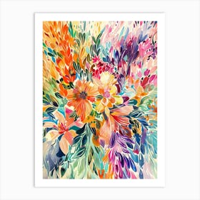 Abstract Floral Painting 6 Art Print