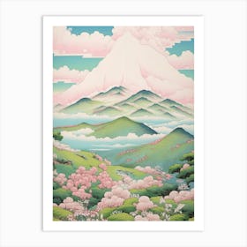 Mount Kuju In Oita, Japanese Landscape 3 Art Print