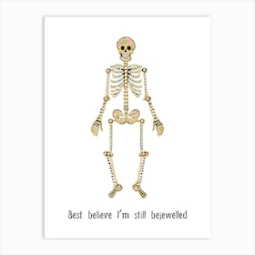 Bejewelled - Taylor Swift Halloween punny poster Art Print