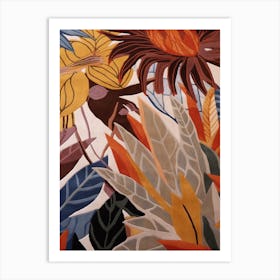 Fall Botanicals Bird Of Paradise 2 Art Print