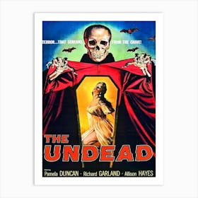 Horror Movie Poster, The Undead Art Print