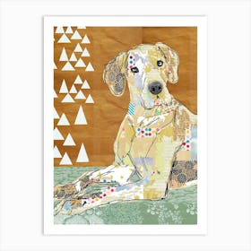 Great Dane Collage Art Print