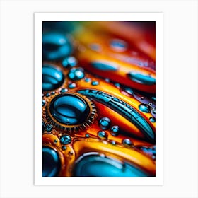 Water Droplets Art Print