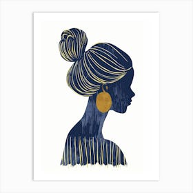 Silhouette Of A Woman 76 Art Print