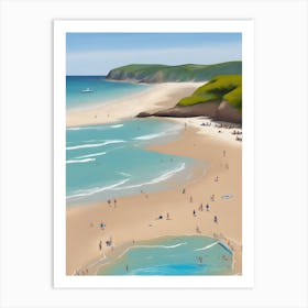 St Ives Beach Art Print