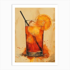 Aperol Spritz Orange 62 Art Print