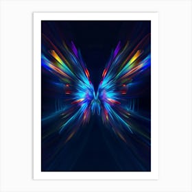 Abstract Butterfly 1 Art Print