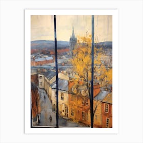 Winter Cityscape Richmond England Art Print