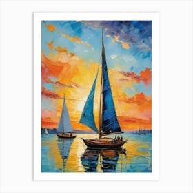 A Small Sailboats 4 Art Print