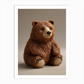 Brown Bear Figurine Art Print