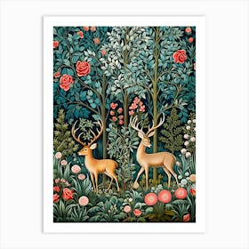 Deer In The Forest Art Print