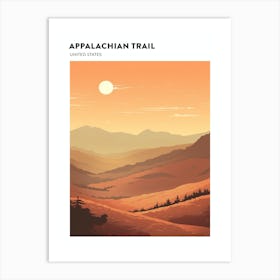 Appalachian Trail Usa 2 Hiking Trail Landscape Poster Art Print
