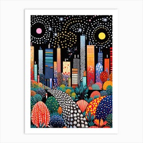 Bangkok, Illustration In The Style Of Pop Art 2 Art Print