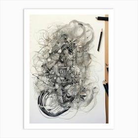 Abstract Drawing 12 Art Print