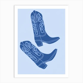 Cowboy Boots 8 Art Print