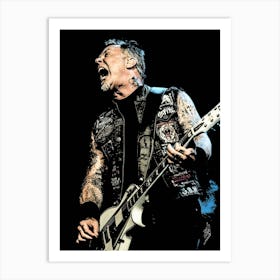 James Hetfield Metallichead band music 27 Art Print