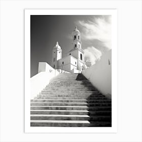 Cartagena, Spain, Black And White Photography 4 Art Print