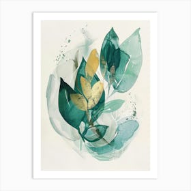 Green Leaves 1 Art Print